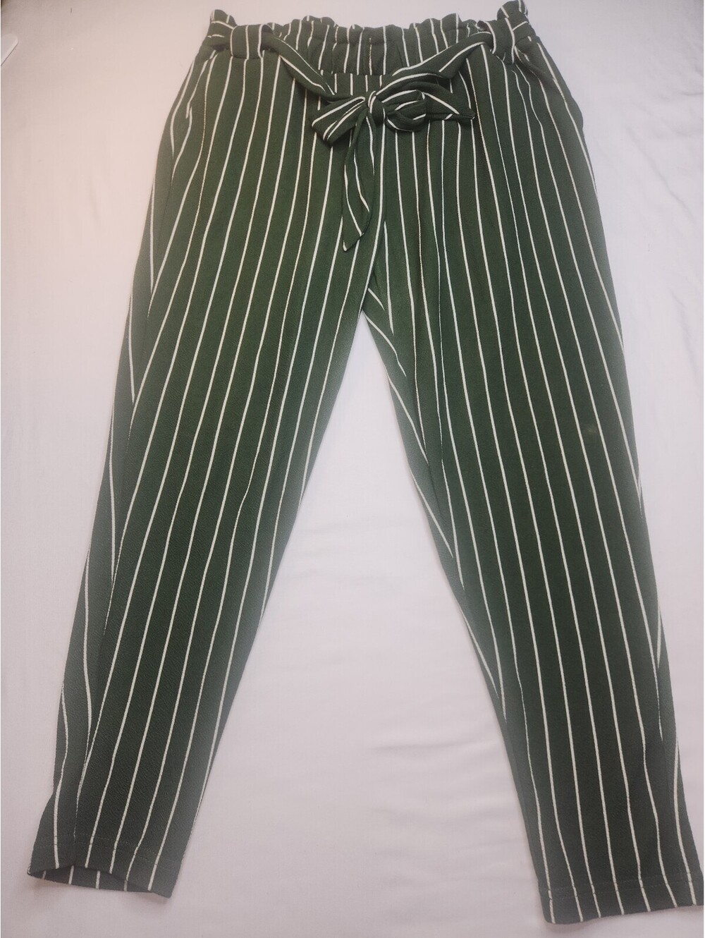 Full Circle green pinstripe pants